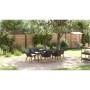 Juego de Comedor de Jardín de 7 Piezas en Ratán Poliéster Negro by , Garden tables - Ref: Foro24-3261667, Price: 883,91 €, Di...