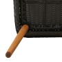 Juego de Comedor de Jardín de 7 Piezas en Ratán Poliéster Negro by , Garden tables - Ref: Foro24-3261667, Price: 883,91 €, Di...