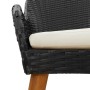 Conjunto de Comedor de Jardín de 5 Piezas en Ratán Negro | Foro24.es | Tu tienda online para hogar, jardín y más Foro24.es