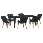 Conjunto de Comedor de Jardín de 7 Piezas Negro de Polirratán | Foro24.es | Tu tienda online para hogar, jardín y más Foro24.es