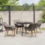 Juego de Comedor de Jardín de 5 Piezas Gris Poliratán | Foro24.es | Tu tienda online para hogar, jardín y más Foro24.es