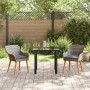 Conjunto de Jardín de 3 Piezas en Ratán Gris by , Garden tables - Ref: Foro24-3261684, Price: 323,34 €, Discount: %