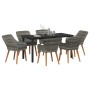 Conjunto de Comedor de Jardín de 7 Piezas en Ratán Gris by , Garden tables - Ref: Foro24-3261688, Price: 877,01 €, Discount: %