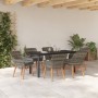 Conjunto de Comedor de Jardín de 7 Piezas en Ratán Gris by , Garden tables - Ref: Foro24-3261688, Price: 877,01 €, Discount: %