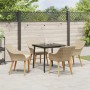Conjunto de Comedor de Jardín de 5 Piezas Beige de Ratán Poliéster by , Garden tables - Ref: Foro24-3261692, Price: 580,58 €,...