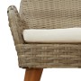 Juego de Comedor de Jardín de 5 Piezas en Ratán Poly Beige | Foro24.es | Tu tienda online para hogar, jardín y más Foro24.es