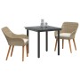 Conjunto de Comedor de Jardín de 3 Piezas Ratán Poliéster Beige | Foro24.es | Tu tienda online para hogar, jardín y más Foro24.es