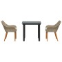 Conjunto de Comedor de Jardín de 3 Piezas Ratán Poliéster Beige | Foro24.es | Tu tienda online para hogar, jardín y más Foro24.es