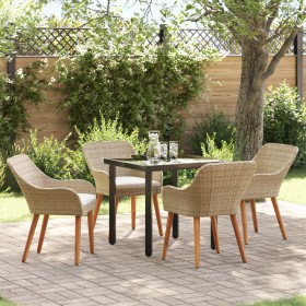 Conjunto de Comedor de Jardín de 5 Piezas en