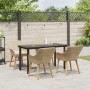 Juego de Comedor de Jardín de 5 Piezas Beige de Poliratán by , Garden tables - Ref: Foro24-3261700, Price: 601,91 €, Discount: %