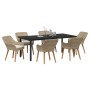 Conjunto de Comedor de Jardín de 7 Piezas Beige de Ratán by , Garden tables - Ref: Foro24-3261703, Price: 934,48 €, Discount: %
