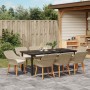 Conjunto de Comedor de Jardín de 9 Piezas Ratán Poli Beige | Foro24.es | Tu tienda online para hogar, jardín y más Foro24.es