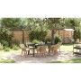 Conjunto de Comedor de Jardín de 7 Piezas Beige de Ratán by , Garden tables - Ref: Foro24-3261703, Price: 934,48 €, Discount: %