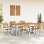 Juego de Comedor de Jardín de 7 Piezas de Madera Maciza de Acacia y Metal by , Garden sets - Ref: Foro24-3284348, Price: 696,...