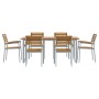 Juego de Comedor de Jardín de 7 Piezas de Madera Maciza de Acacia y Metal by , Garden sets - Ref: Foro24-3284348, Price: 696,...