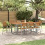 Juego de Comedor de Jardín de 9 Piezas de Madera Sólida de Acacia y Metal von , Gartensets - Ref: Foro24-3284350, Preis: 862,...