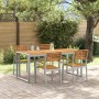 Comedor de Jardín de 5 Piezas de Madera Sólida de Acacia y Metal von , Gartensets - Ref: Foro24-3284363, Preis: 544,72 €, Rab...