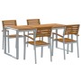 Comedor de Jardín de 5 Piezas de Madera Sólida de Acacia y Metal von , Gartensets - Ref: Foro24-3284363, Preis: 544,72 €, Rab...