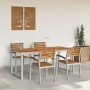 Comedor de Jardín de 5 Piezas de Madera Sólida de Acacia y Metal von , Gartensets - Ref: Foro24-3284363, Preis: 544,72 €, Rab...