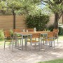 Conjunto de Comedor de Jardín de 7 Piezas de Madera Sólida de Acacia y Metal von , Gartensets - Ref: Foro24-3284364, Preis: 7...