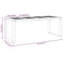Conjunto de Comedor de Jardín de 7 Piezas de Madera Maciza de Acacia y Metal by , Garden tables - Ref: Foro24-3284389, Price:...
