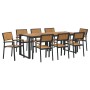 Juego de Comedor de 5 Piezas de Madera Sólida de Acacia y Metal by , Garden tables - Ref: Foro24-3284390, Price: 901,24 €, Di...