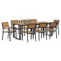 Juego de Comedor de 5 Piezas de Madera Sólida de Acacia y Metal by , Garden tables - Ref: Foro24-3284390, Price: 901,24 €, Di...