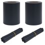 Pantallas de Privacidad Jardín 2 pcs PVC 35x0,19 m Gris Oscuro Mate | Foro24.es | Tu tienda online para hogar, jardín y más Foro24.es