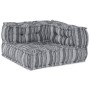 Sofá modular tipo puff de 3 plazas convertible tela gris claro by , Cushions for chairs and sofas - Ref: Foro24-3315097, Pric...