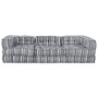 Sofá modular tipo puff de 3 plazas convertible tela gris claro by , Cushions for chairs and sofas - Ref: Foro24-3315097, Pric...