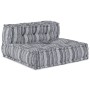 Sofá modular tipo puff de 4 plazas convertible tela gris claro de , Cojines para sillas y sofás - Ref: Foro24-3315098, Precio...
