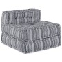 Sofá modular tipo puff de 4 plazas convertible tela gris claro | Foro24.es | Tu tienda online para hogar, jardín y más Foro24.es