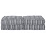 Sofá modular tipo puff de 2 plazas convertible tela gris claro by , Cushions for chairs and sofas - Ref: Foro24-3315100, Pric...