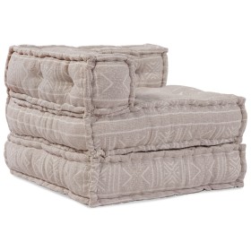 Sofá modular tipo puff 2 plazas convertible tela