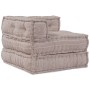 Sofá modular tipo puff 3 plazas convertible tela marrón claro by , Cushions for chairs and sofas - Ref: Foro24-3315102, Price...