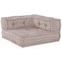 Sofá modular tipo puff 3 plazas convertible tela marrón claro by , Cushions for chairs and sofas - Ref: Foro24-3315102, Price...