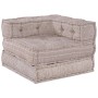 Sofá modular tipo puff 3 plazas convertible tela marrón claro by , Cushions for chairs and sofas - Ref: Foro24-3315102, Price...
