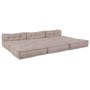 Sofá modular tipo puff 3 plazas convertible tela marrón claro by , Cushions for chairs and sofas - Ref: Foro24-3315102, Price...