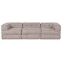 Sofá modular tipo puff 3 plazas convertible tela marrón claro by , Cushions for chairs and sofas - Ref: Foro24-3315102, Price...