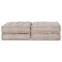 Sofá modular tipo puff 2 plazas convertible tela marrón claro by , Cushions for chairs and sofas - Ref: Foro24-3315105, Price...