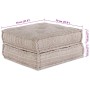 Sofá modular tipo puff 2 plazas convertible tela marrón claro by , Cushions for chairs and sofas - Ref: Foro24-3315105, Price...