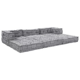 Sofá modular tipo puff 3 plazas convertible tela gris claro by , Cushions for chairs and sofas - Ref: Foro24-3315107, Price: ...