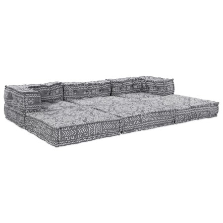 Sofá modular tipo puff 3 plazas convertible tela gris claro by , Cushions for chairs and sofas - Ref: Foro24-3315107, Price: ...