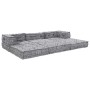 Sofá modular tipo puff 3 plazas convertible tela gris claro by , Cushions for chairs and sofas - Ref: Foro24-3315107, Price: ...