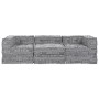Sofá modular tipo puff 3 plazas convertible tela gris claro by , Cushions for chairs and sofas - Ref: Foro24-3315107, Price: ...