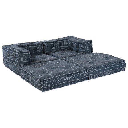Sofá modular tipo puff 2 plazas convertible tela índigo by , Cushions for chairs and sofas - Ref: Foro24-3315111, Price: 291,...