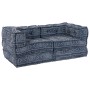 Sofá modular tipo puff 2 plazas convertible tela índigo by , Cushions for chairs and sofas - Ref: Foro24-3315111, Price: 291,...
