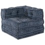 Sofá modular tipo puff 2 plazas convertible tela índigo by , Cushions for chairs and sofas - Ref: Foro24-3315111, Price: 291,...