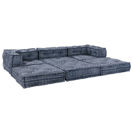 Sofá modular tipo puff 3 plazas convertible tela índigo by , Cushions for chairs and sofas - Ref: Foro24-3315112, Price: 418,...