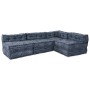 Sofá modular tipo puff 4 plazas convertible tela índigo by , Cushions for chairs and sofas - Ref: Foro24-3315113, Price: 527,...
